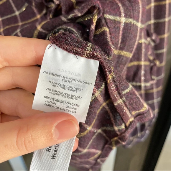 Madewell Plaid Ruffle-Front Top - Picture 5 of 9